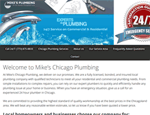 Tablet Screenshot of mikesplumbingchicago.com